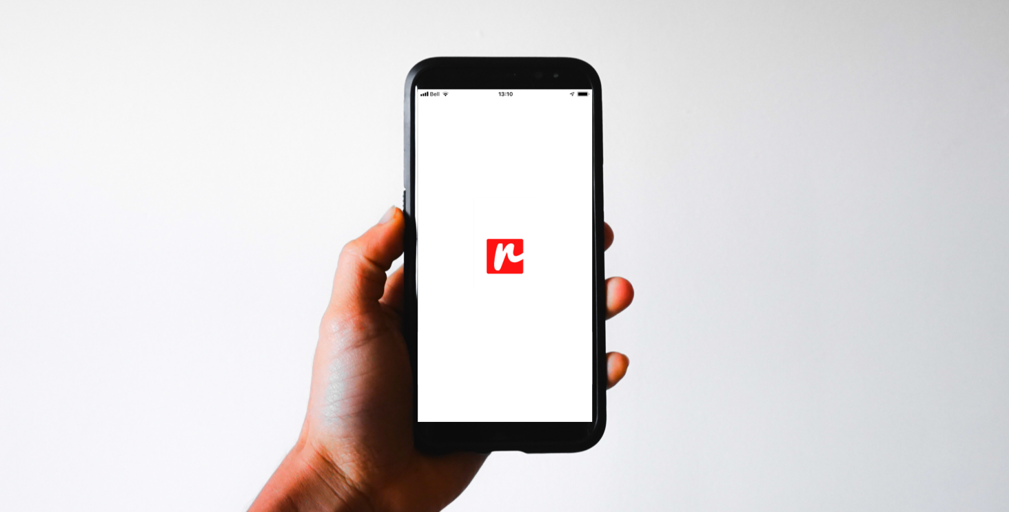 Screenshot of mobile app development